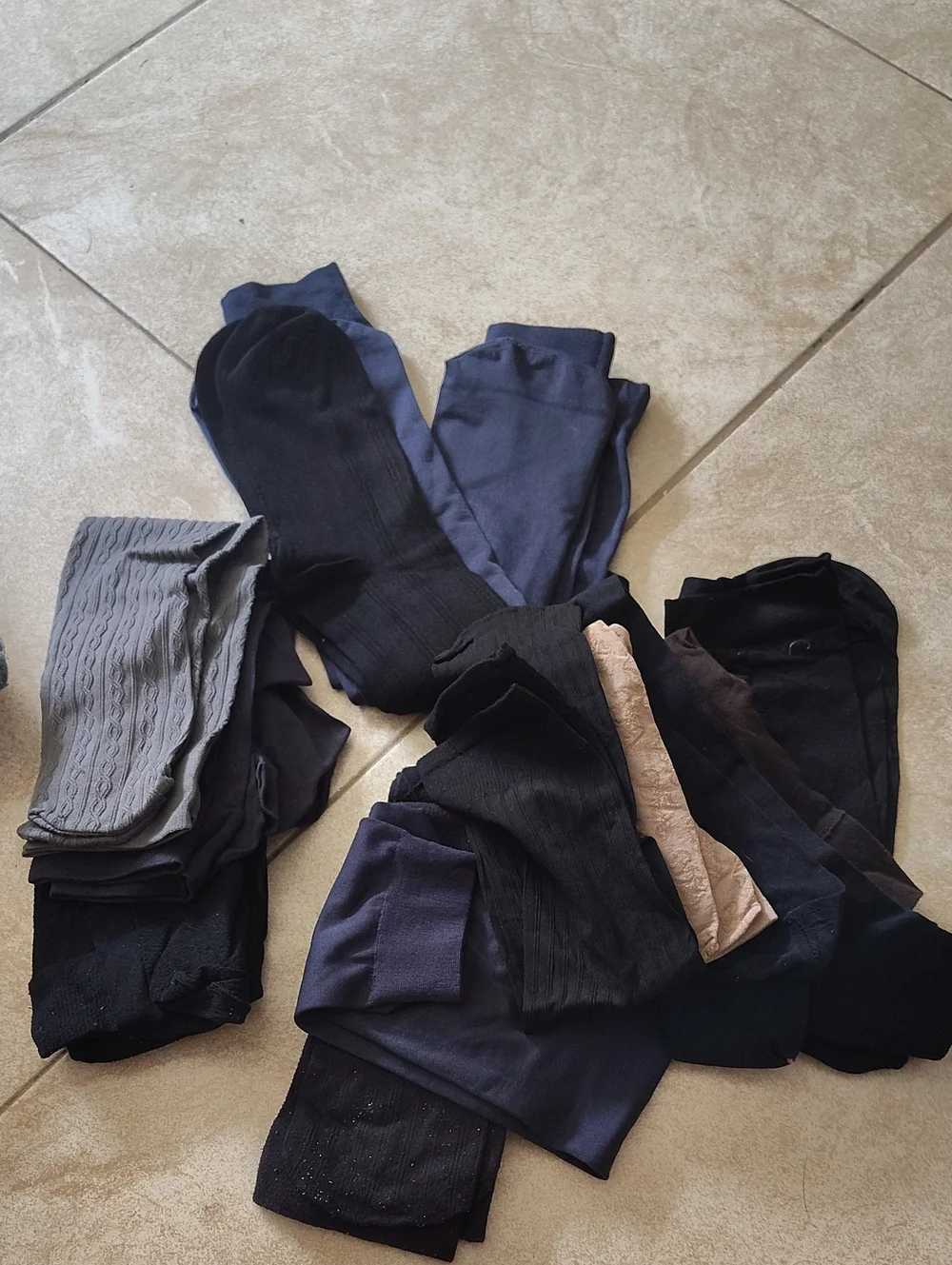 Women's Mixed Sock Pack - Black, Navy, Gray, Brown 15 Size 5-10 Never Worn
